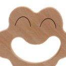 Natural Wooden Baby Smiling Flower Teethers Ring Early Educational Grasping & Teething Montessori Toddler Toys