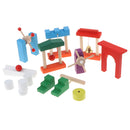 10 set Wooden Dominos Blocks Set, Kids Game Educational Play Building Toy, Domino Tile Racing Games Gift - Roadblock