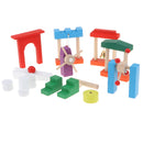 10 set Wooden Dominos Blocks Set, Kids Game Educational Play Building Toy, Domino Tile Racing Games Gift - Roadblock
