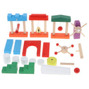 10 set Wooden Dominos Blocks Set, Kids Game Educational Play Building Toy, Domino Tile Racing Games Gift - Roadblock