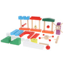 10 set Wooden Dominos Blocks Set, Kids Game Educational Play Building Toy, Domino Tile Racing Games Gift - Roadblock