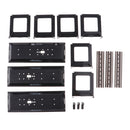 Collectible Display Stand for Models Diecast Toy Cars Black Plastic Showcase Play Table Accessory