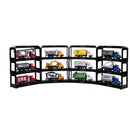 Collectible Display Stand for Models Diecast Toy Cars Black Plastic Showcase Play Table Accessory