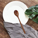 6x Wooden Kitchen Cooking Wood Spoon Soup Spoon Japanese Style Utensi
