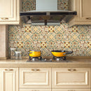Retro Self-adhesive Wall Sticker Home Tiles Floor Background Kitchen PVC Anti-oil Wall Stickers