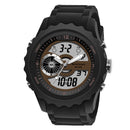 SANDA 769 Dual Digital Digital Watch Men PU Stopwatch Luminous Display Calendar Outdoor Sport Watch
