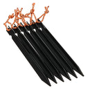 6Pcs 18cm Tent Peg Ground Nail Stakes Puller Aluminum Alloy Outdoor Camping Trip