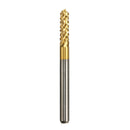 Drillpro 10pcs 3mm Carbide End Mill Cutter Titanium Coated Engraving Milling Cutter Carbide Rotary Burr