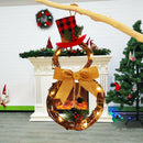 Christmas LED Wreath Garland Ornament Hanging Xmas Party Door Wall Home Decorations