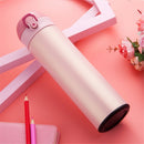 Bakeey 500ml Elastic Force Cover Vacuum Stainless 304 Steel Insulated Cup for Boys and Girls Water Cup