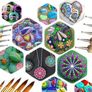 24pcs Mandala Dotting Tools Rock Painting Kit Dot nail Art Pen Paint Stencil
