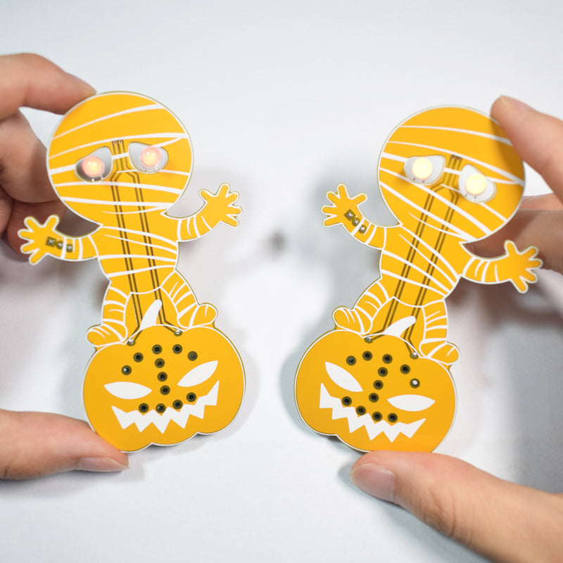 Geekcreit Halloween Horror Pumpkin Head Mummy Ghost Screaming DIY LED Flash Kit