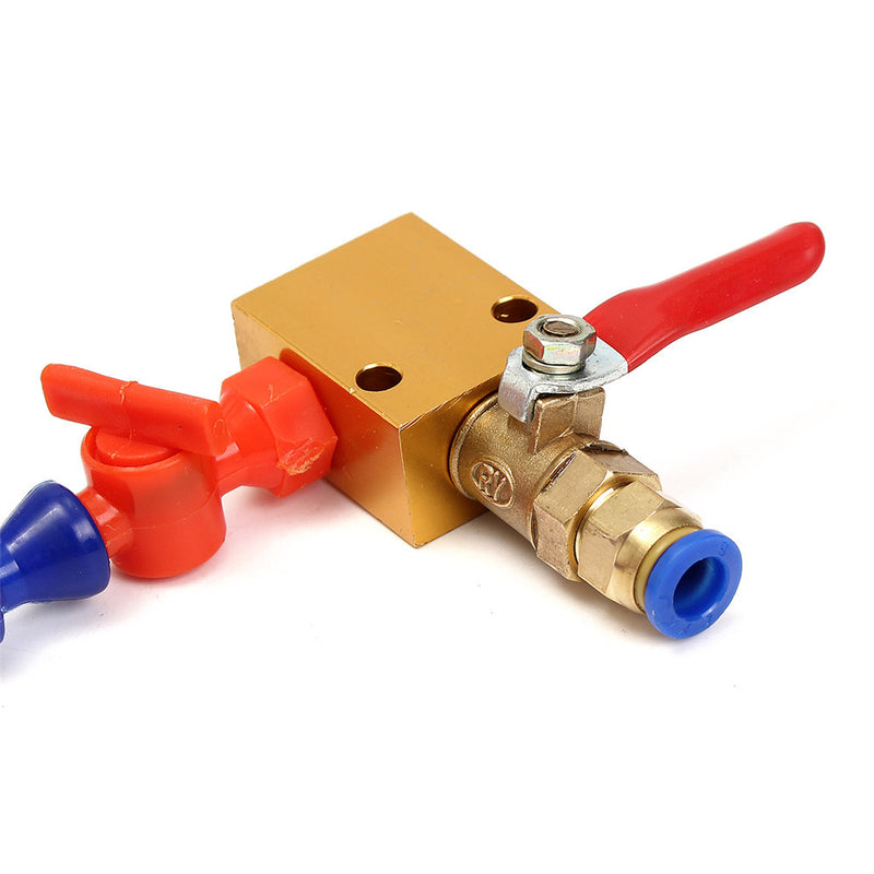 Bidirection Mist Coolant Lubrication Spray System for 8mm Air Pipe CNC Lathe Machine