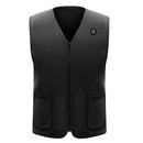 Electric Vest Heated Cloth Jacket USB Thermal Warm Heated Winter Body Warmer Ski