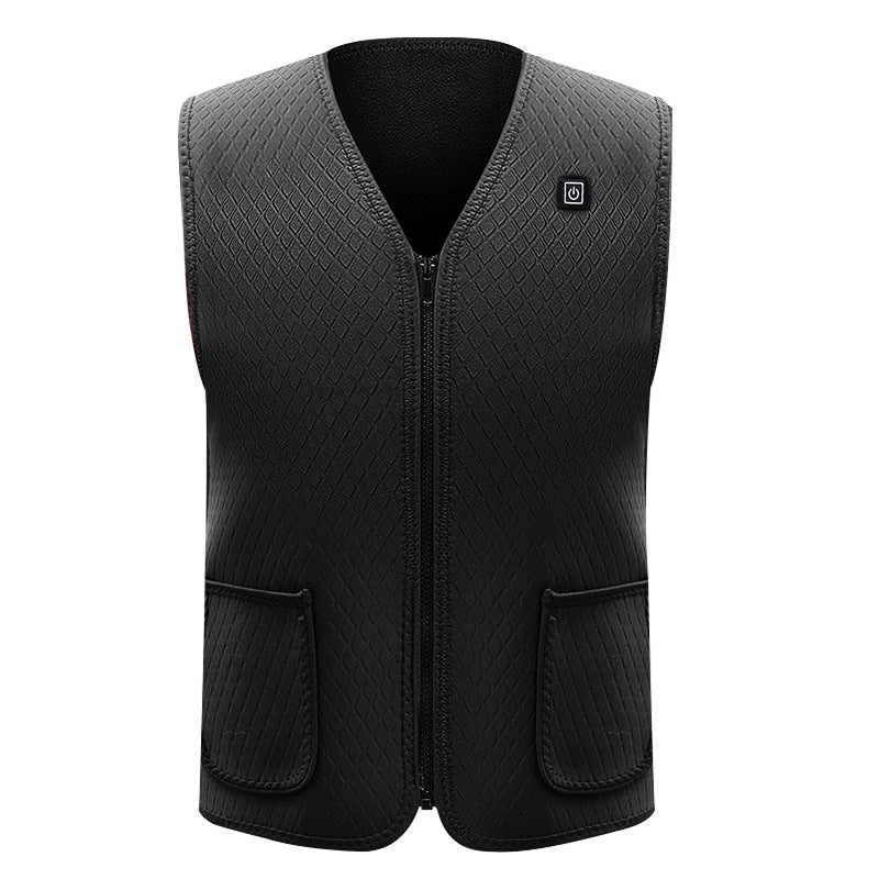 Electric Vest Heated Cloth Jacket USB Thermal Warm Heated Winter Body Warmer Ski