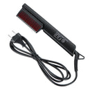 Electric LCD Hair Straightener Comb 160-210C 6 Temperature Men Beard Brush Ceramic Heated Straightening Comb