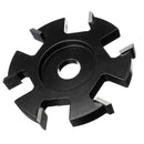 75-100mm Diameter 16mm Bore Black Hexagonal Blade Power Wood Carving Disc Angle Grinder Attachment