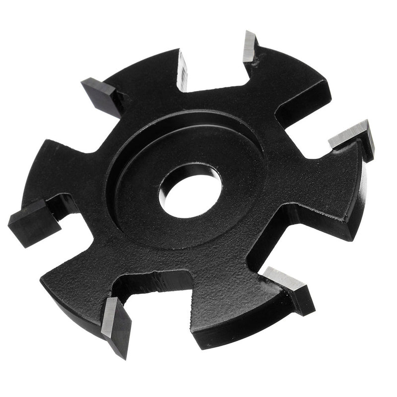 75-100mm Diameter 16mm Bore Black Hexagonal Blade Power Wood Carving Disc Angle Grinder Attachment