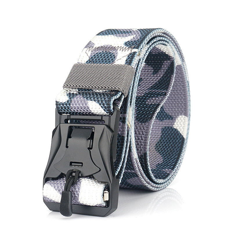 XMUND XM-TB01 125cm Punch Free Magnetic Buckle Belt Quick Release Nylon Leisure Belt Tactical Belt