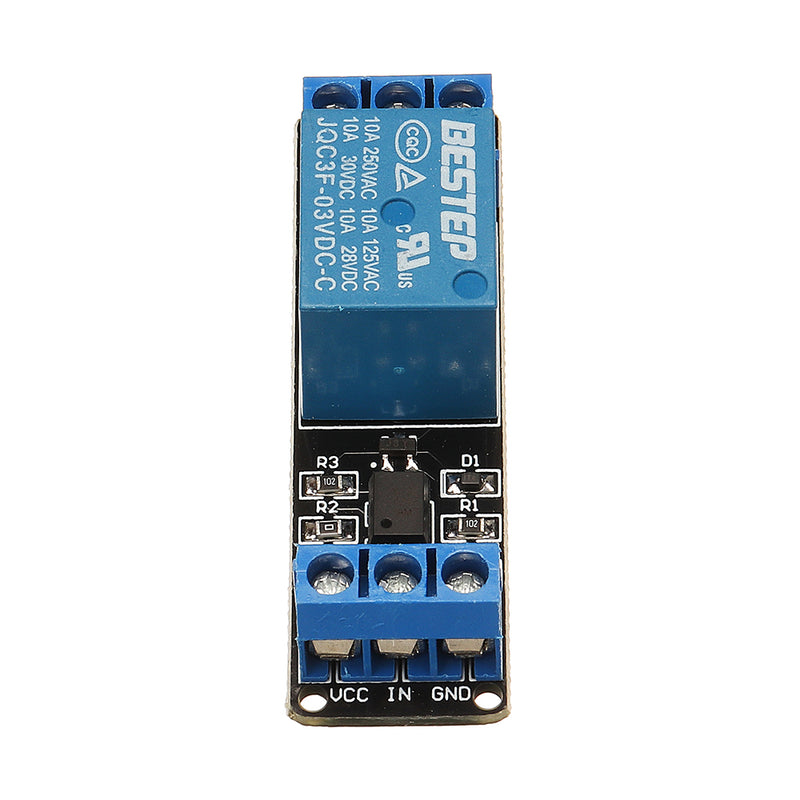 BESTEP 1 Channel 3.3V Low Level Trigger Relay Module Optocoupler Isolation Terminal