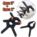 10pcs A-type Clamp Set 2/3 Inch Craft Woodworking Micro Grip Clips Spring Clamps