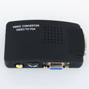 Composite S-Video RCA AV In to VGA Out Video Converter Adapter High Resolution Conversion Cable