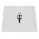 Square 8 Inch Rainfall Shower Head Extension with Shower Arm Hose Kit Overhead