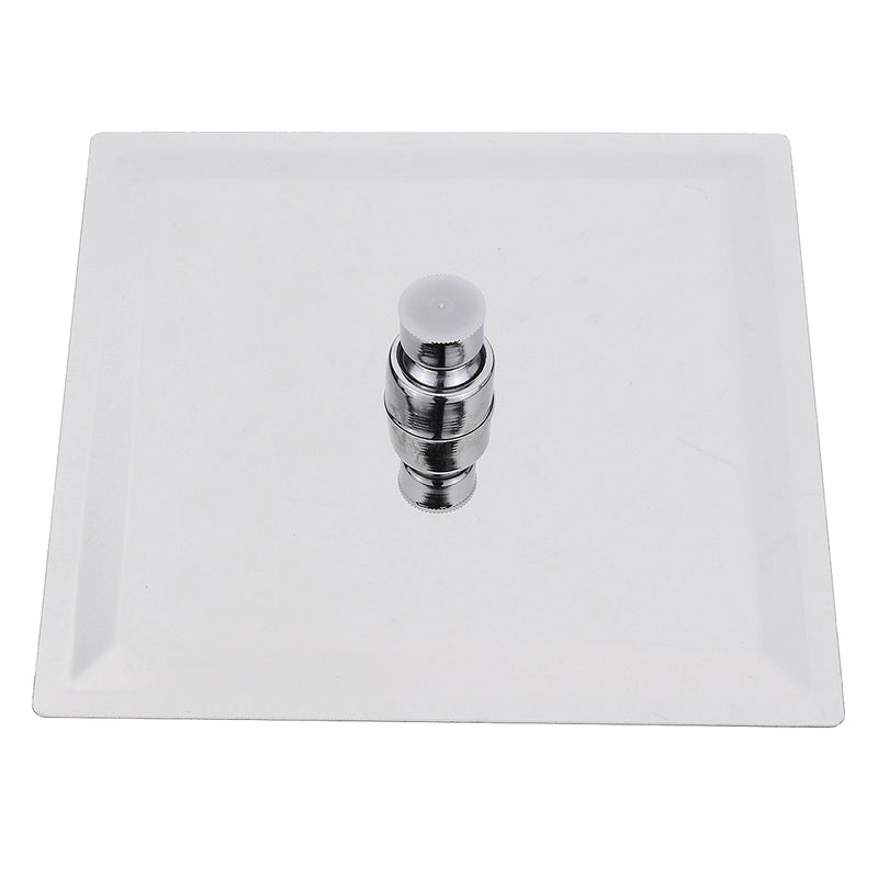 Square 8 Inch Rainfall Shower Head Extension with Shower Arm Hose Kit Overhead