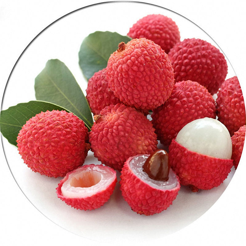 Egrow8Pcs/Bag Litchi Seeds Summer Delicious Fruit Litchi Seeds Nutritious and Delicious Fruit Seeds