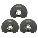 3pcs 88mm High Carbon Steel Semicircle Flush Saw Blades Ocsillating Multitool Accessories
