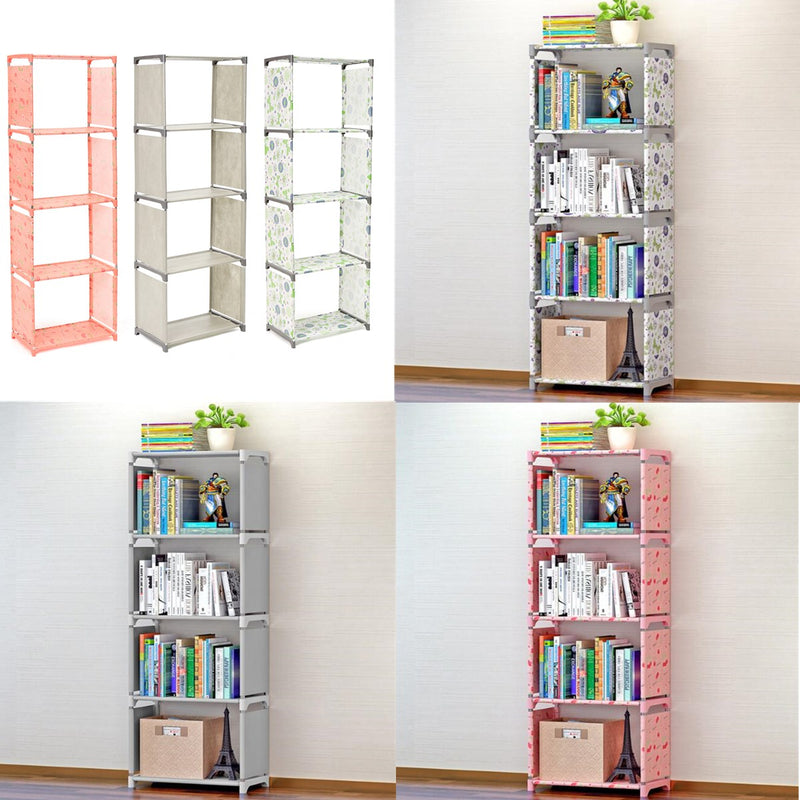 Bookshelf Function Shelving Unit Storage Rack Combined Decor Bookcase Home Books