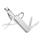 IPRee 3Cr13 Stainless Steel 5 in 1 EDC Tools Nail Clipper File Screw Driver Scissor Keychain