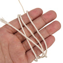 L350M D2mm Macrame Rope Natural Beige Cotton Twisted Cord Braided Wire For Hand Craft