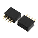 300pcs 2.54mm 2x4P 8P Double Row Female Straight Pin Header Needle Socket Pin Strip