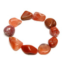 50g Natural Red Agate Gravel Onyx Quartz Stone Minerals Specimens DIY Findings Design