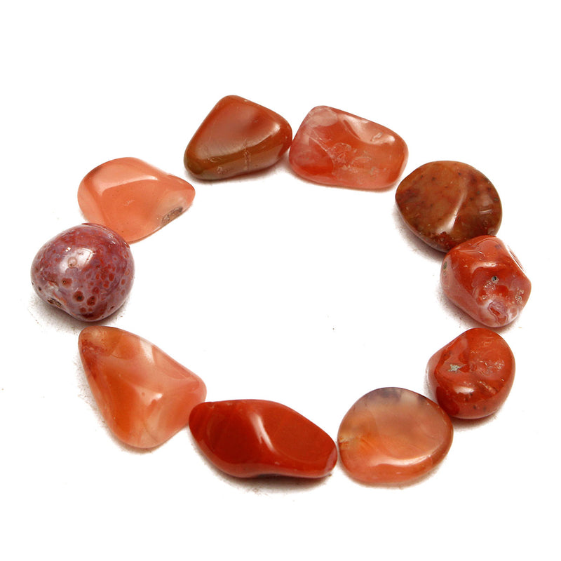 50g Natural Red Agate Gravel Onyx Quartz Stone Minerals Specimens DIY Findings Design