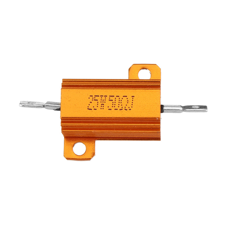 RX24 25W 50R 50RJ Metal Aluminum Case High Power Resistor Golden Metal Shell Case Heatsink Resistance Resistor