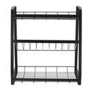 Kitchen Stainless Spice Jars Rack Seasoning Shelf Holder Storage Organizer Stand Kitchen Storage Rack