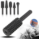 5pcs 1/4 Inch Shank HSS Rotary Burr Set Woodworking Tool