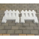 Concrete Mold Fence Mould Plastic Garden Park Flower Pool Yard Cement Brick DIY