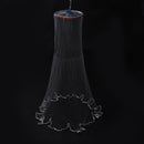 ZANLURE 2.4M 8FT Nylon Manual Fishing Net Spin Bait Casting Line Sinker Fishing Tools