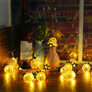 Battery Operated 10LEDs Metal Pineapple Shaped Warm White Indoor String Light For Christmas