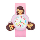 LED 3D Rotating Cartoon Children Watch Frog Yellow Duck Designed Gift Boys Girls Wrist Watch