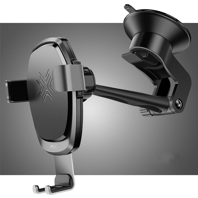 Rock Upgraded 10W 7.5W 5W Intelligent Qi Wireless Fast Charge Auto Lock Car Holder for Mobile Phone