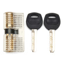 3Pcs Transparent Cutaway Inside View Of Practice Padlock Locksmith Practice Training Skill Set Lock Picks