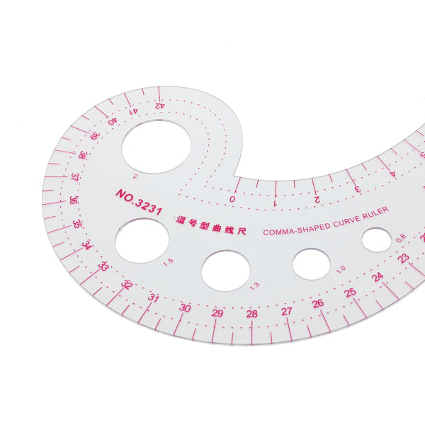 42cm Plastic Curve Metric Sewing Ruler Dressmaking Ruler Tailor Drawing Curve Ruler Measure Tool