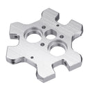 Aluminum Alloy V6 Fisheye Effector + M4 Fixed Plate For Dual Nozzle Extruder 3D Printer Part