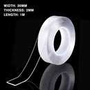1/2/3/5M Transparent Double Sided Nano PU Gel Tape Anti-slip Fixed Adhesive 30mm