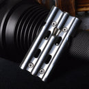 IPRee Outdoor Three Tube 150db Whistle Camping Survival Stainless Steel Apito Sounder With Clip