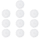 10Pcs/Set Hand Crocheted Doilies Cotton Woven Round Cup Dish Table Tablecloth Placemat Decorations